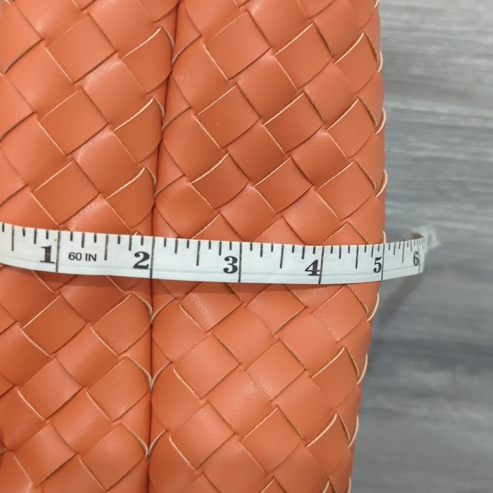 a new day Woven Hobo Shoulder Bag in Coral Orange - Picture 9 of 10